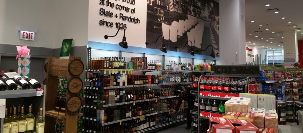 Rare sighting: A Chicago Walgreen's sells beers, spirits, and wines. Credit: AlcoholReviews.com